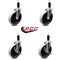 Service Caster 5 Inch Thermoplastic Wheel 1-1/8 Inch Expanding Stem Caster Set with 2 Brakes SCC-EX05S510-TPRS-118-2-SLB-2 - alternate 2